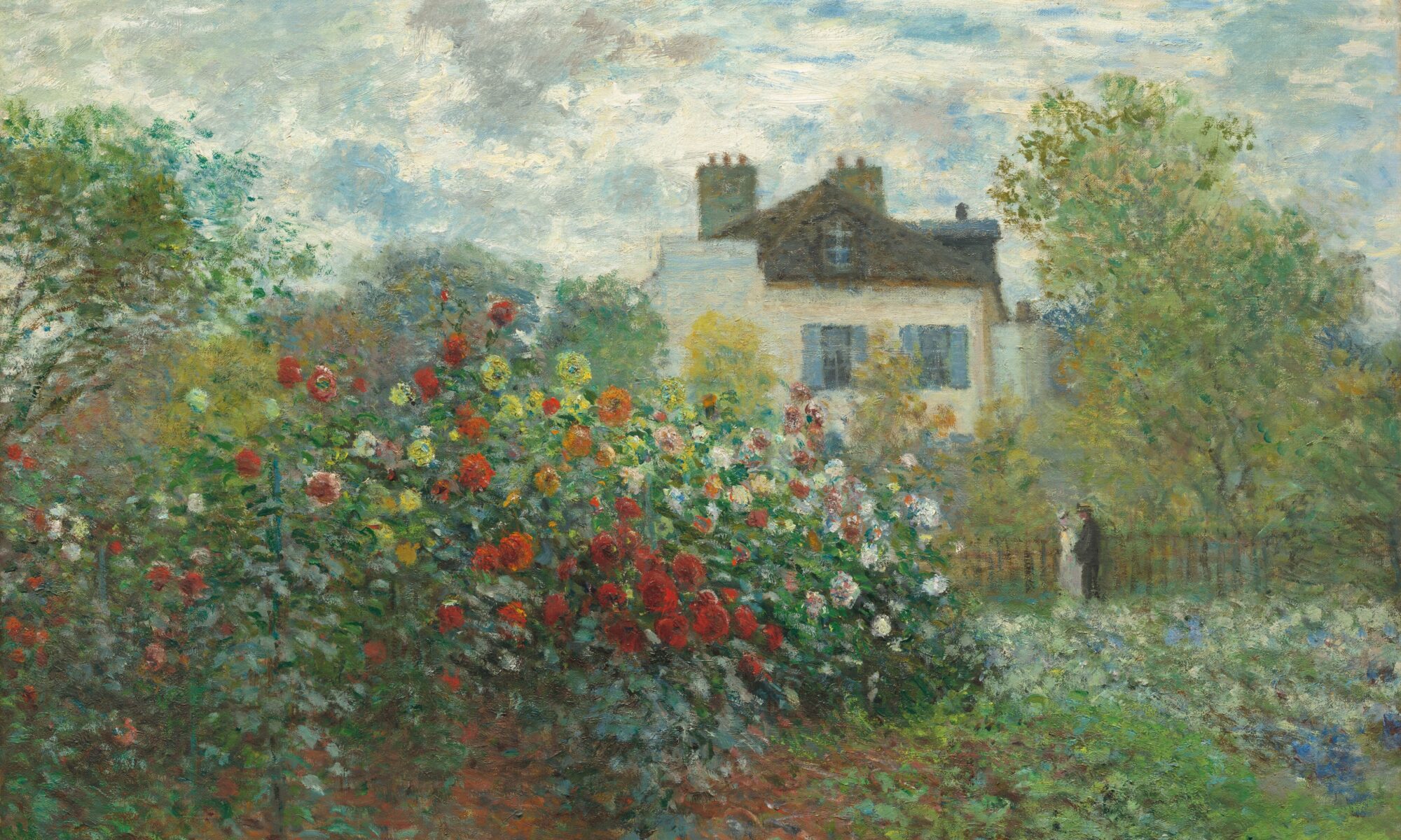 Claude Monet The Artists Garden in Argenteuil