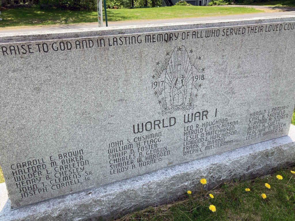 Weld Public Library Monument WW1