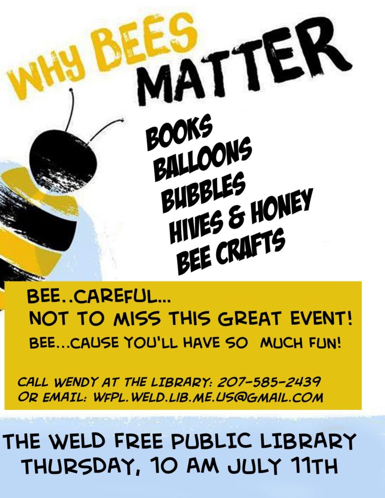 Bees Day at the Weld Public Library