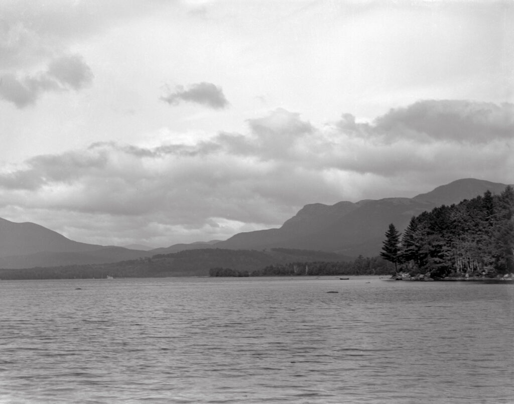 Vintage Webb Lake from Glass Plate