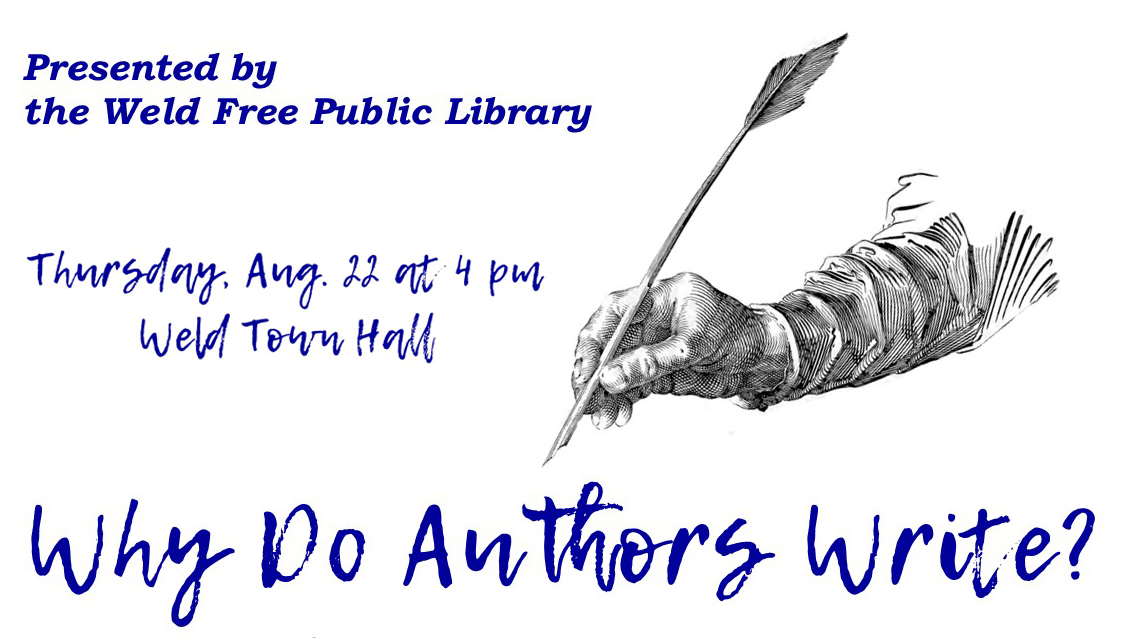 Authors Night Weld Public Library