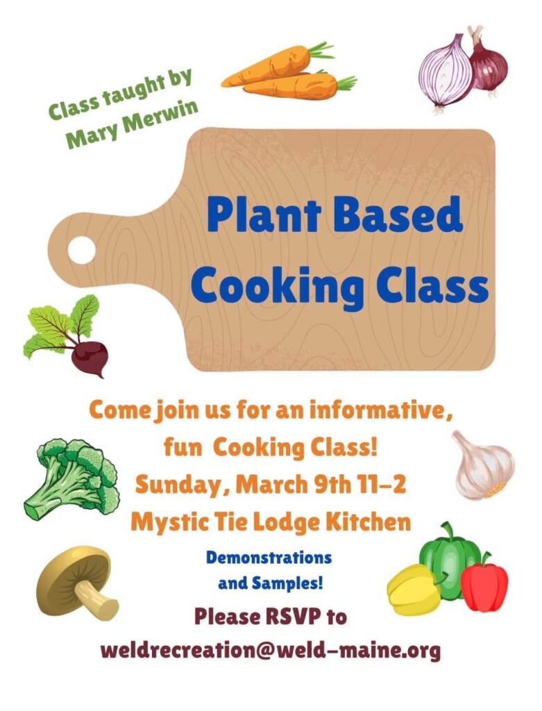 Plant Based Cooking Class 3-9-25